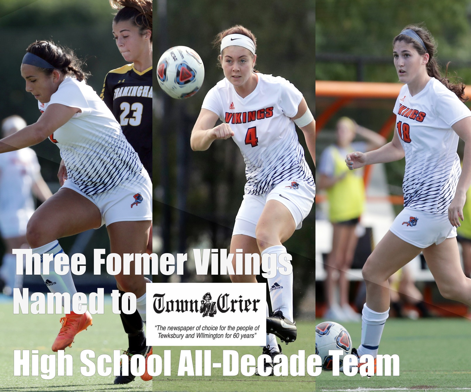 Curley, Malatesta and McFall Named to Wilmington Town Crier High School All-Decade Team