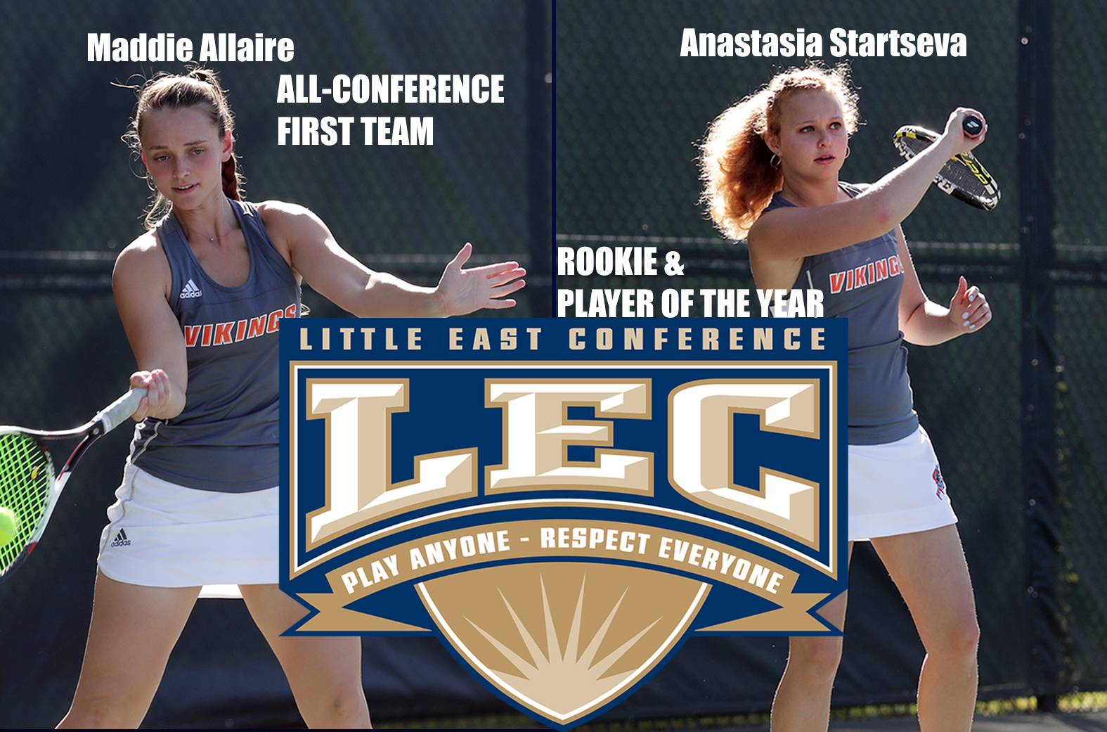 Startseva Named Little East Women's Tennis Player and Rookie of the Year, Allaire Earns First Team Honors