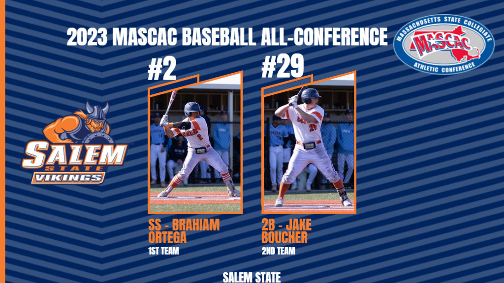 Ortega/Boucher Selected to 2023 MASCAC Baseball All-Conference Team