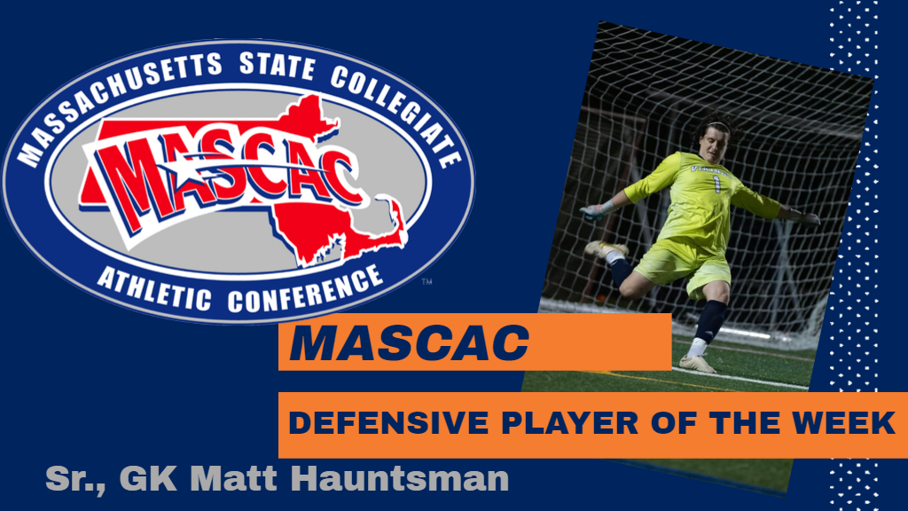 Hauntsman Picks Up Third MASCAC Defensive Player of the Week Award