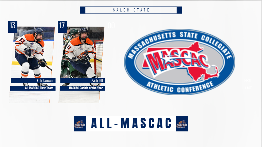 Larsson, Dill Named to All-MASCAC Men's Ice Hockey Team