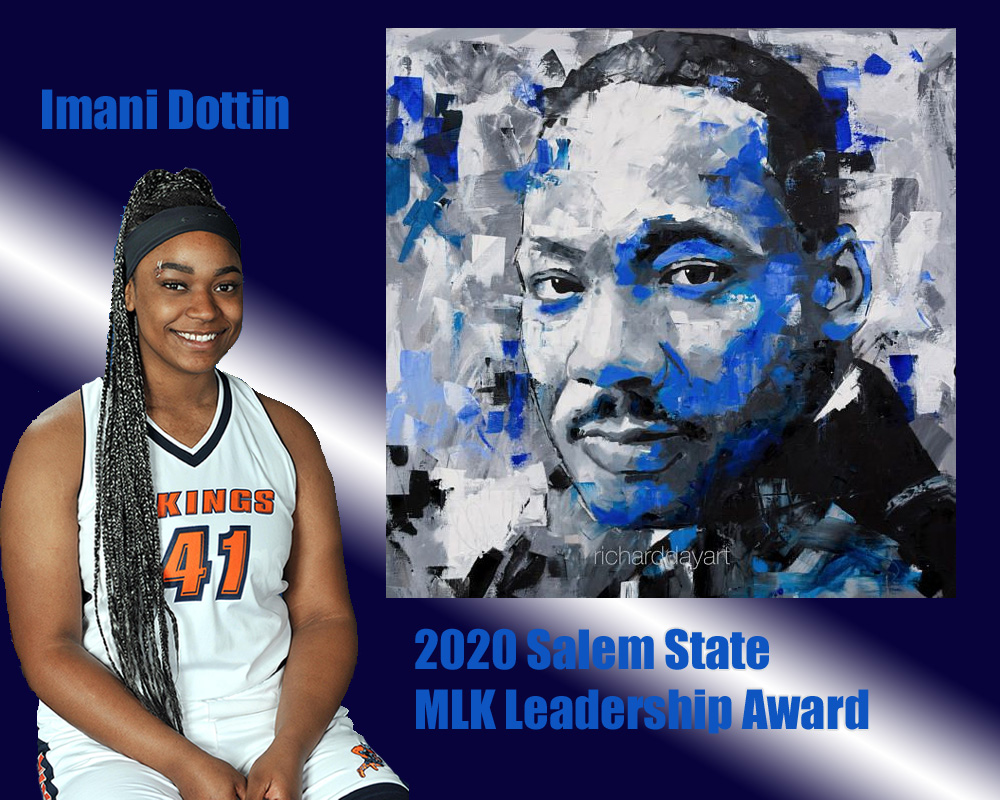 Women's Basketball Player Imani Dottin Receives 2020 Salem State MLK Leadership Award
