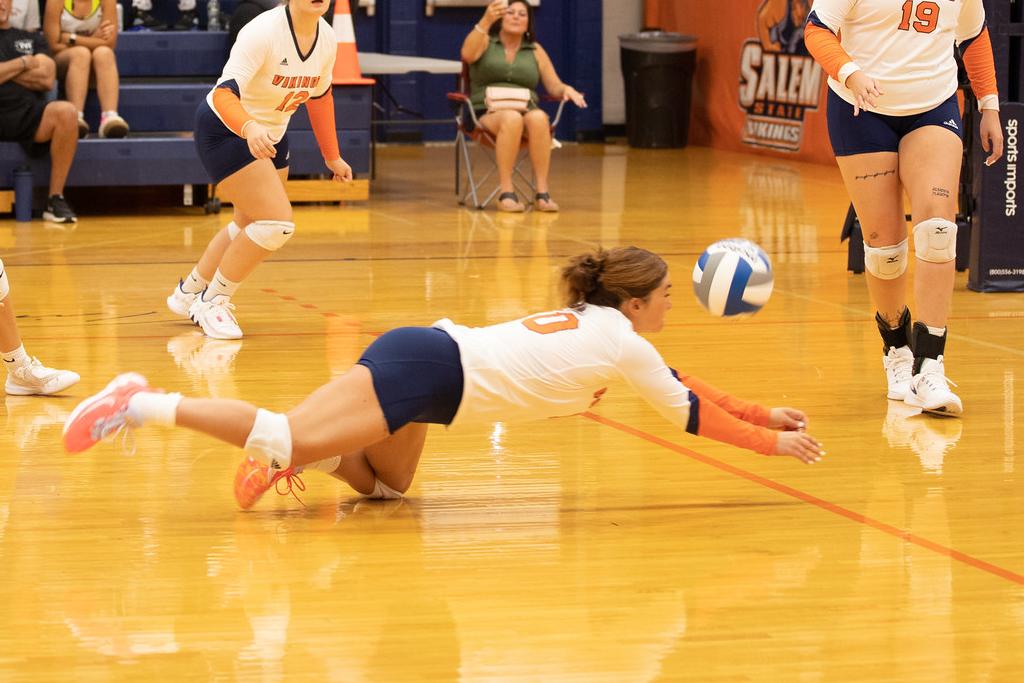 Salem State Defeats Fisher in Four Sets