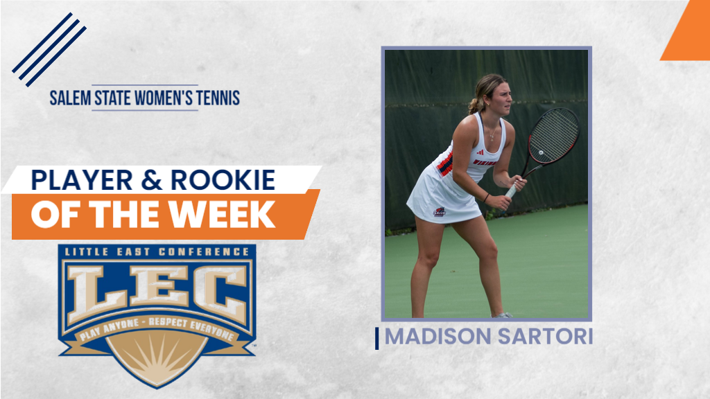 Sartori Named Little East Rookie & Player of the Week