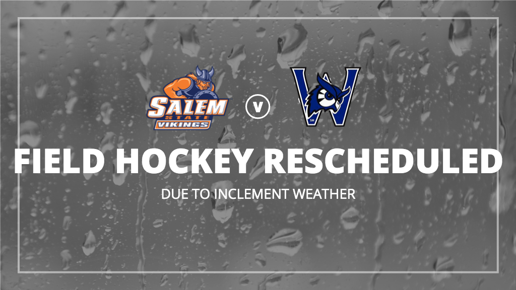 Tuesday's Field Hockey Match vs. Westfield State Rescheduled to Wednesday