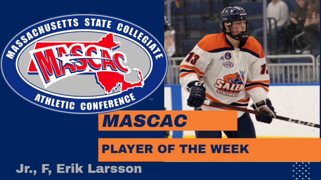 Larsson Earns Second MASCAC Player of the Week Award