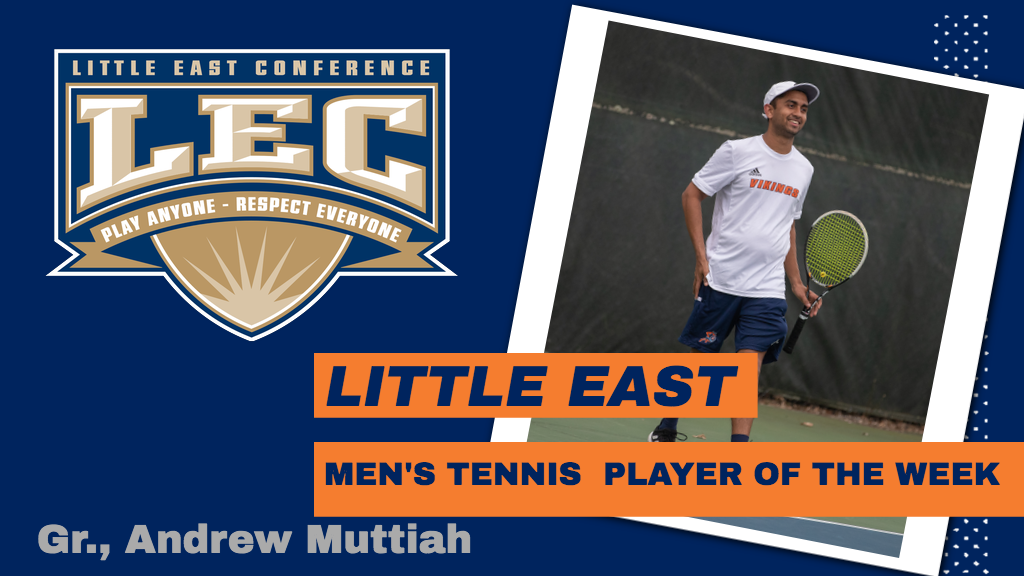 Andrew Muttiah Named Little East Men's Tennis Player of the Week
